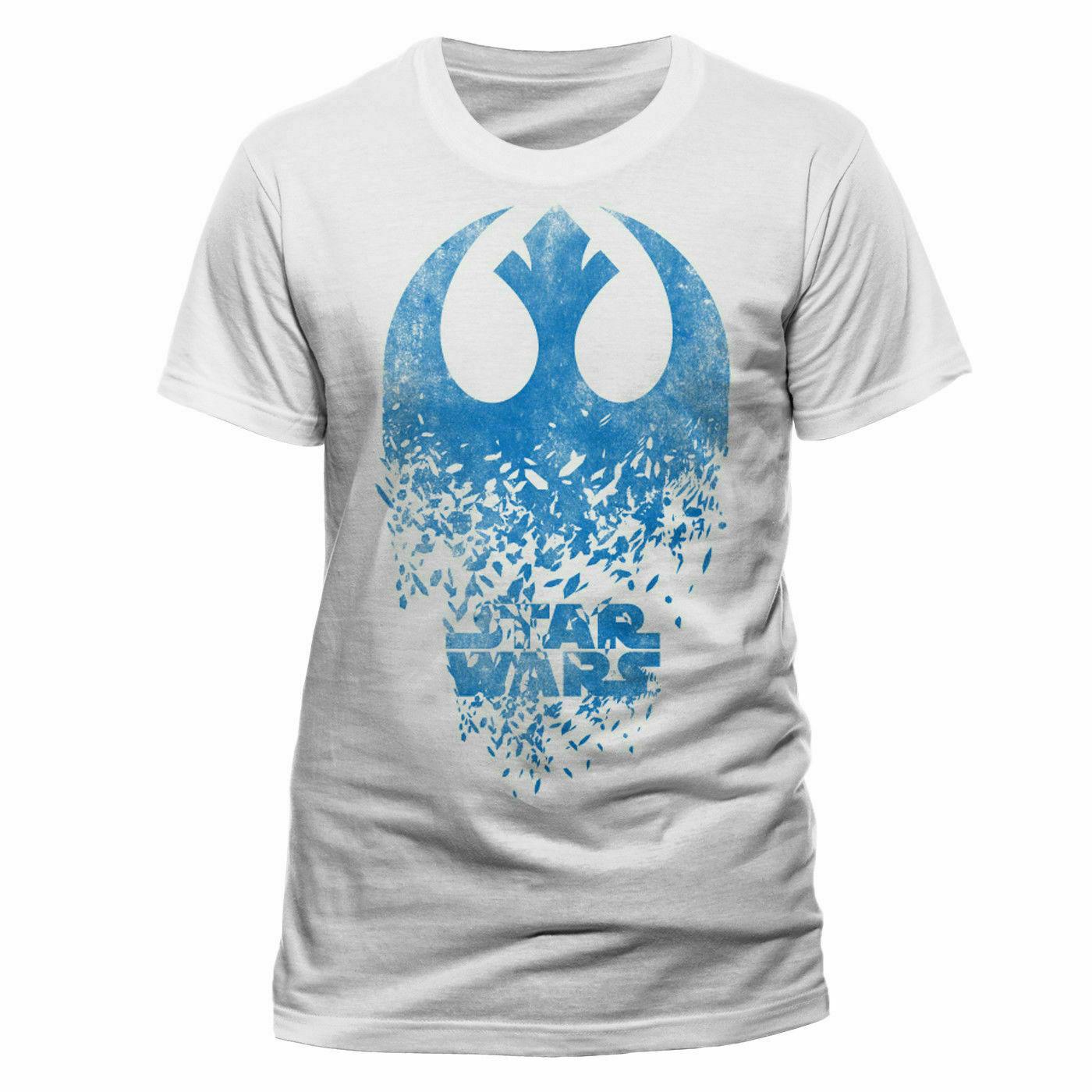 Mens T-shirt Star Wars 8 The Last Jedi White L