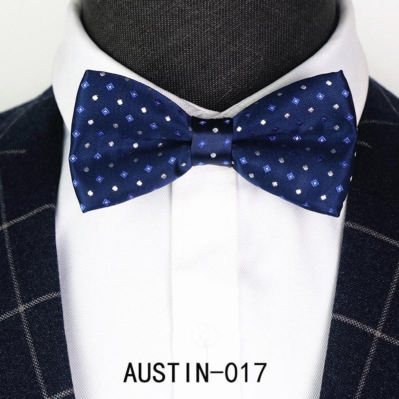 Men's Jacquard Bow Tie & Boutonniere Set for Weddings