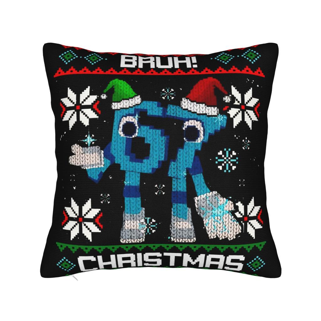 Decorative Pillowcase 67 Six Seven Christmas Bruh Funny Italian Brainrot Meme Product Pillow Case Cover Zippered Multi-Size