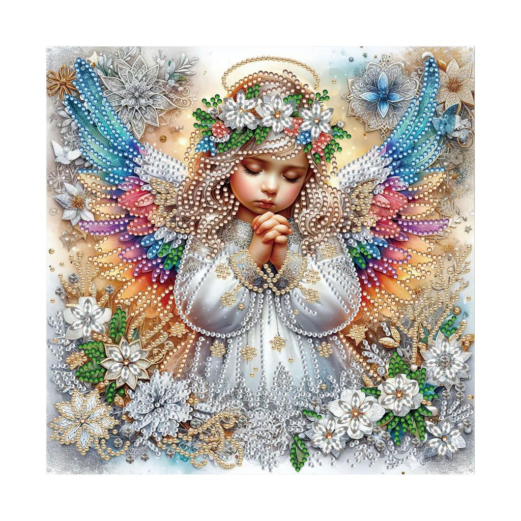 5D Creative Angel Prayer DIY Special-shaped Diamond Home Decoration Painting Hand-pasted Diamond Painting