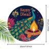 2D flat hanging decorative signs, interior wall or door decoration, Diwali peacock pattern decoration, interesting gifts for family and friends