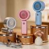 Foldable Portable Electric Fan Quiet Operation Neck Hanging Small Fan Personal Cooling Fan  Summer