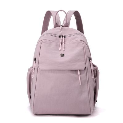 Large Capacity Outdoor Backpack Lightweight Solid Color Backpack
