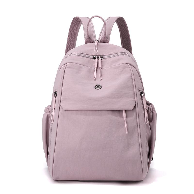 Large Capacity Outdoor Backpack Lightweight Solid Color Backpack