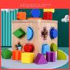 Bloques de Madera con Formas Geométricas para Emparejar para Niños Juguete Educativo para el Desarrollo Cerebral