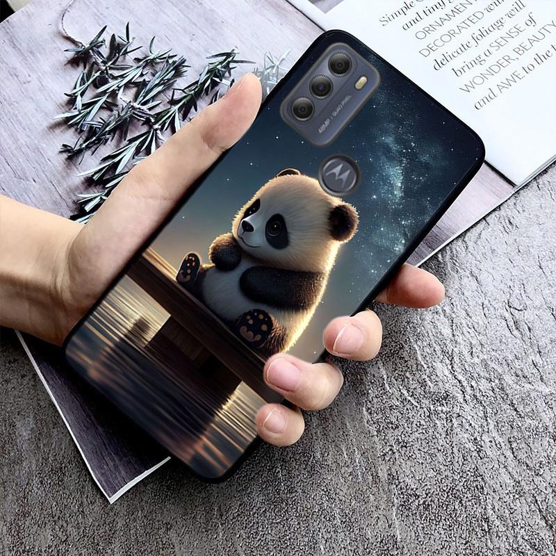 Panda Phone Case For Moto G84 G22 G32 G42 G52 G62 G53 G72 G60 G60S G100 G10 G20 G30 G13 G50 G 5G G Pure