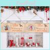 Charming Wooden Square Window Hanging Ornaments For Festive Christmas Tree Decor