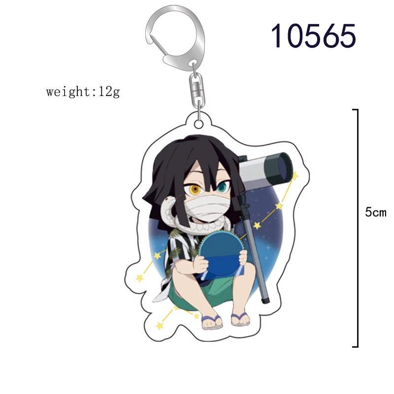 Keychain Pendant Anime Demon Slayer Kimetsu No Yaiba Kamado Tanjirou Double Sided HD Bag Pendant Gift For Fans Cosplay Props Jewelry Gift