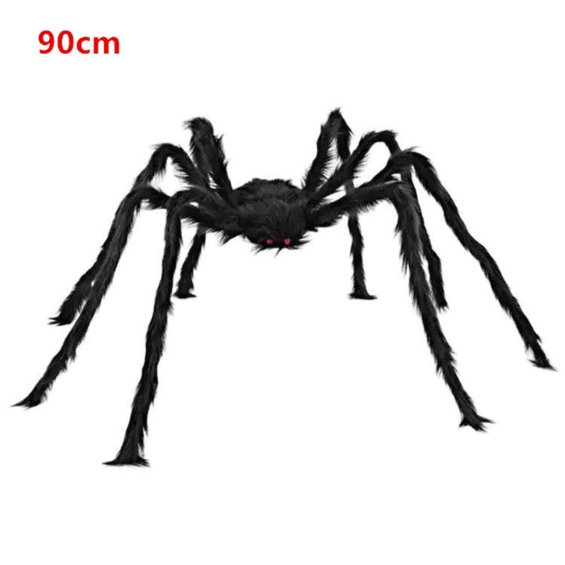 

Halloween Big Plush Spider Horror Halloween Decoration Party Prop Outdoor Giant Spider Decor Chamber Prank Black Spider S