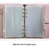 A6 Pink Budget Envelope Set: 16 Plastic Pockets with PU Leather Cover and Magnetic Buckle Binder