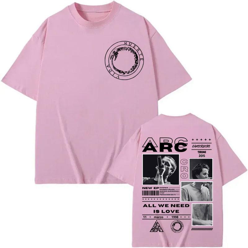 Canserbero All We Need Is Love Muerte Vida Tshirt Fashion Hip Hop Short Sleeve TShirt Men Women Oversized Cotton Tshirts