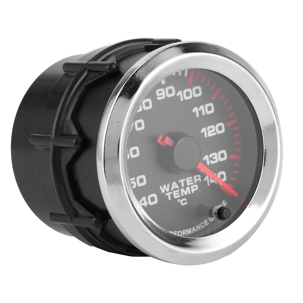 Universal Water Temp Gauge Temperature Meter 7 Color LED Display 52mm 12V W Sensor 40 140 Celsius