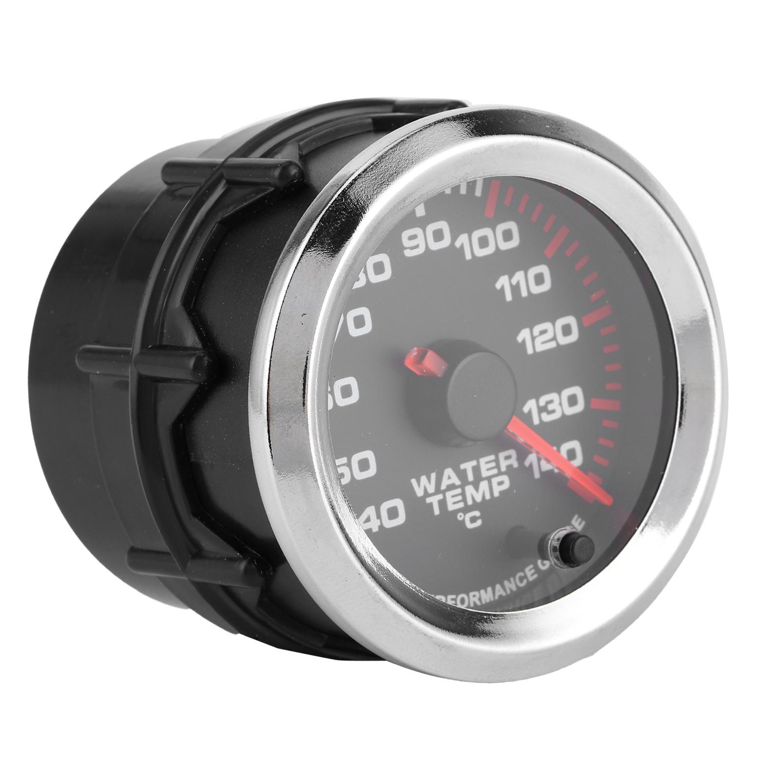 

Universal Water Temp Gauge Temperature Meter 7 Color LED Display 52mm 12V W Sensor 40 140 celsius