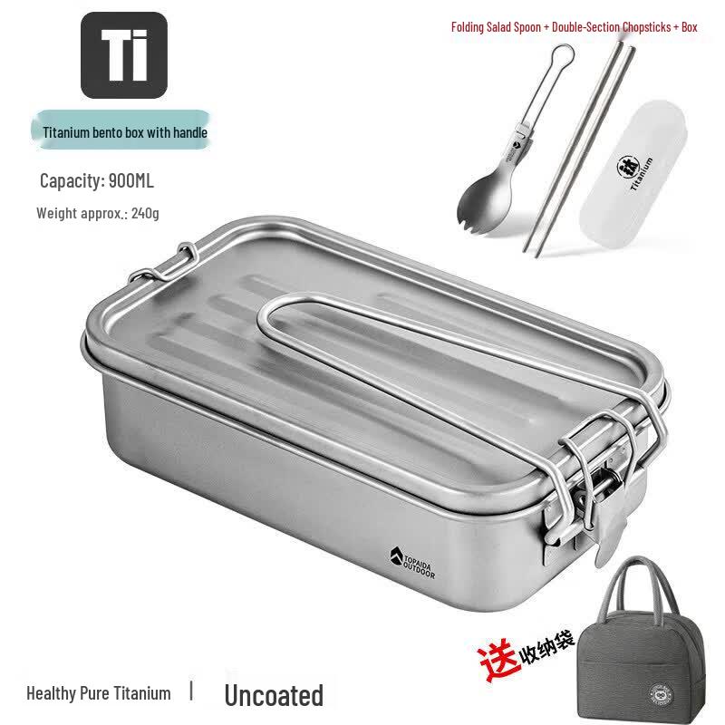 Portable Titanium Folding Camping Cutlery Set