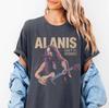 ALANIS NON È IRONICO Maglietta da Donna Stampata Tendenza Moda Primavera Estate Top in Puro Cotone Maglietta Neutra a Maniche Corte