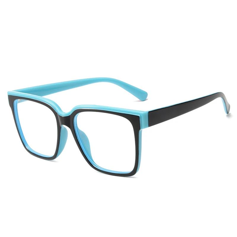 SHAUNA Mode Doppel Farbe Frauen Cat Eye Brille Rahmen Retro TR90 Klar Anti-Blau Licht Brillen Männer Optische Blau gelb Rahmen