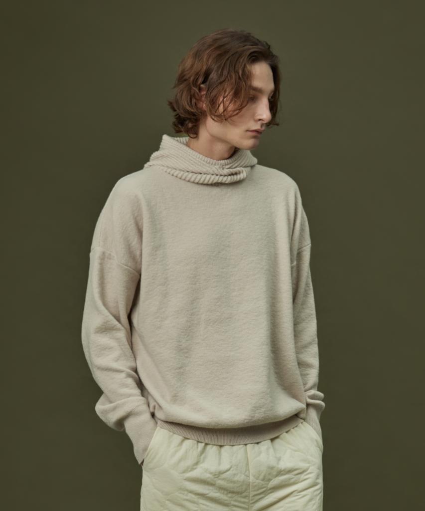 Atempo Hoodie Knit_Milktea (Men)