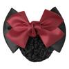Hair Bun Cover Hairnet Lady Pro Bow Hair Clip Cover Bowknot Bun Snood Hairnet Bun Hair Net Ballet Dance Skating Crochet Hairnet