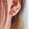 Niche Design Simple Golden Bow Earrings for Women In Summer High-end Earrings Small and Fashionable Earrings
