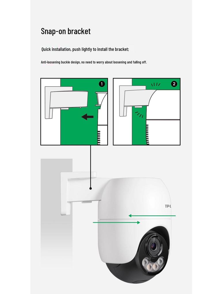 TP-LINK TL-IPC662F-A4 Zewnętrzna Bezprzewodowa Kamera PTZ, 6MP Full-Color HD z osobnym uchwytem