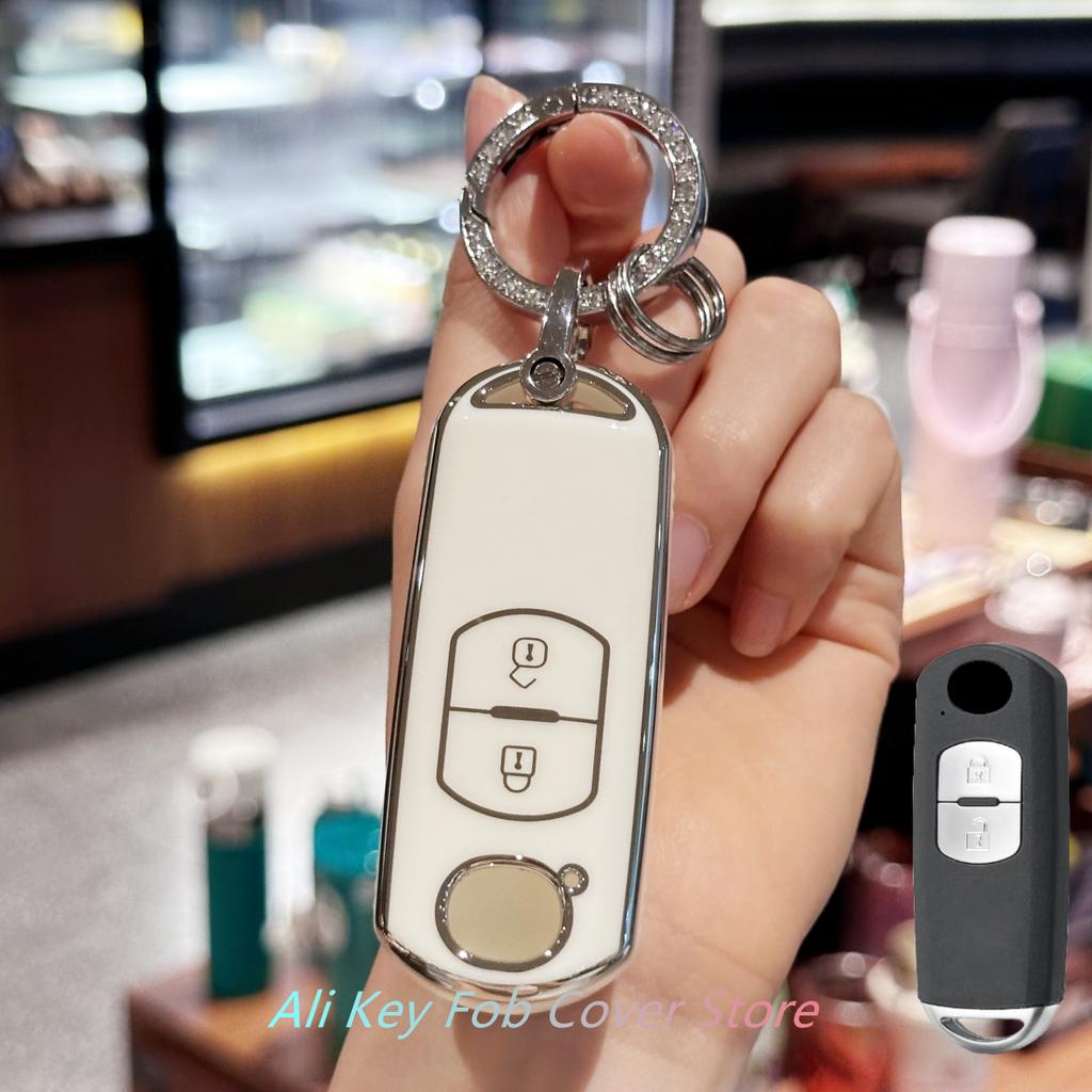 Copri Portachiavi Laccetto Portachiavi Auto per Mazda 2 3 6 CX3 CX5 CX6 CX-9 MX5 Custodia Chiave Auto Accessori