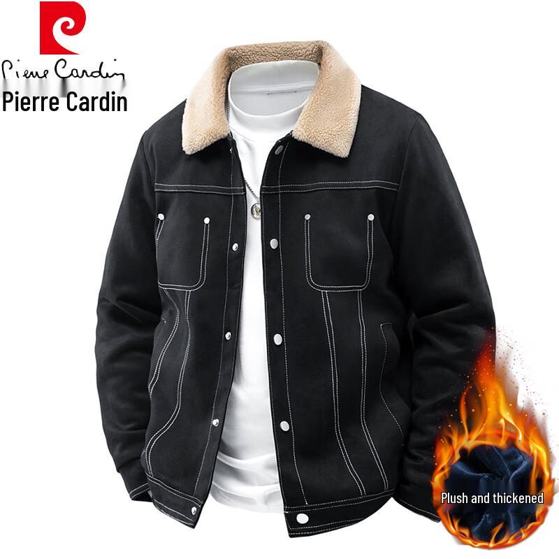 Pierre Cardin Men's Lapel Collar Outdoor Jacket