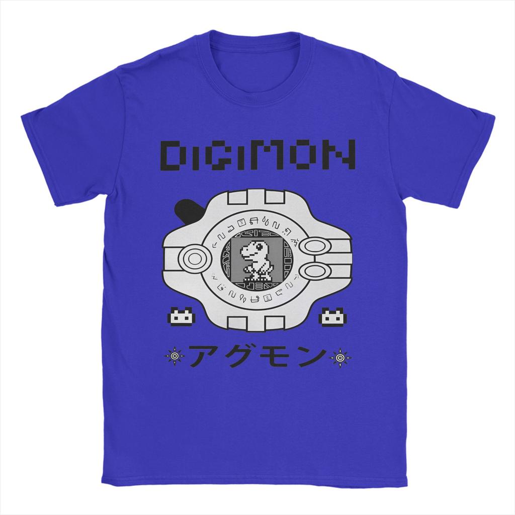 Digimon Agumon Summer Top Aesthetic T Shirt 100% Cotton Tops Vintage Short Sleeve Crewneck Tee Shirt Gift Idea T-Shirts