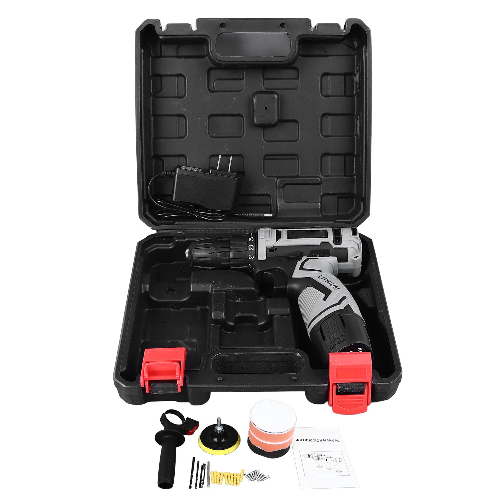 Car Polisher Cordless Electric Rechargeable Polishing Tool Set Kit for Waxing Maintenance Cordless Polisher Car Polisher Tool