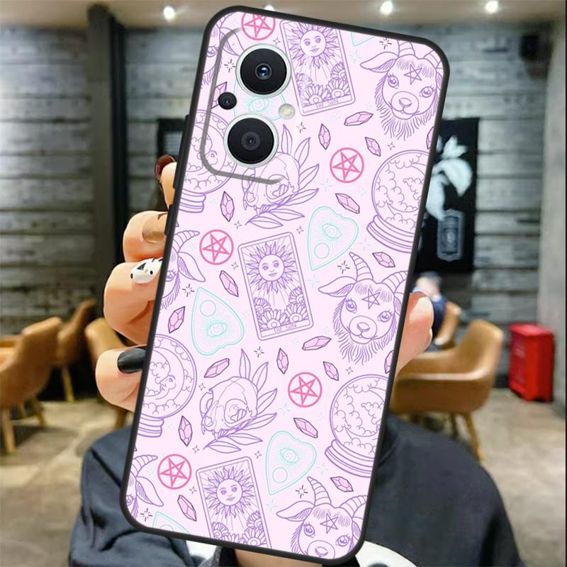 Pastel Goth Witchy Case For OPPO Reno 11 11F 13 12 F 8T 7 8 10 Pro OPPO Find X8 X6 Pro X3 X5 Lite Cover Coque