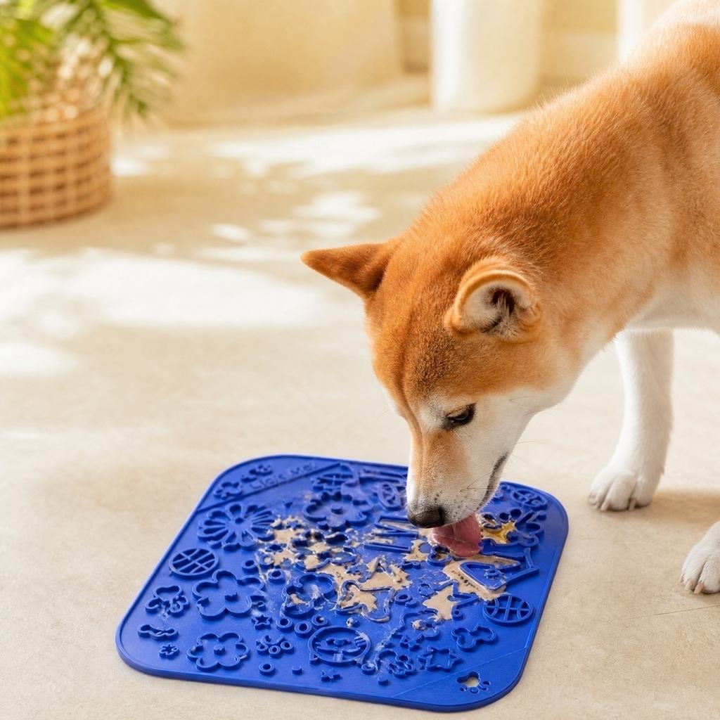 Slow Feeder Dog Bowl - Lick to and, Interactive Feeding