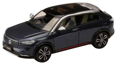 HJ64 Maßstab Honda VEZEL HEV PLaY Mitternachtsblau Strahl Metallic Fertigmodell HJ642071BL 1/64 e