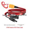 MC4 To XT90 Female Charging Cable, 12AWG Red/Black, for Solar Panel Outdoor Power Adapter