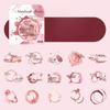 4 Styles Stain Practical  Die Cutting Decor Material Stickers Creative DIY Junk Journal Collage Stationery Scrapbooking Paper