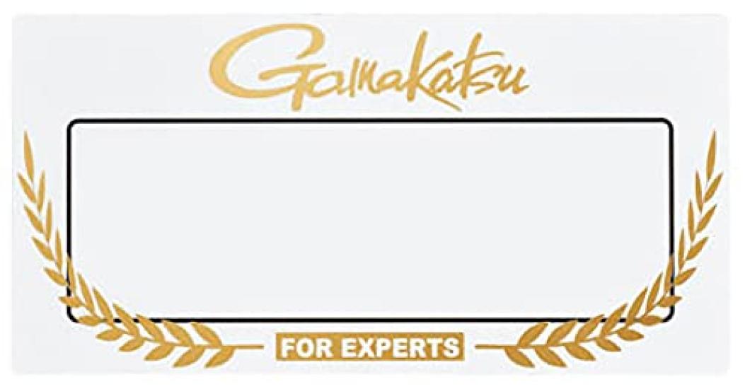 Наклейка Gamakatsu Name Sticker GM2513 Белая