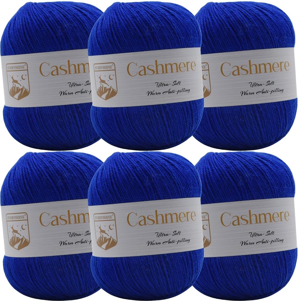 6pcs Cashmere Yarn Set, Ultra-Soft Polyester Blend, 300g/10.58oz Total, for DIY Crochet & Knitting, Warm Hand-Woven Crafts