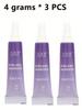 1 / 3 / 5pcs False Eyelash Adhesive, 4g Grafted False Eyelashes, Quick Drying Without Marks, Natural