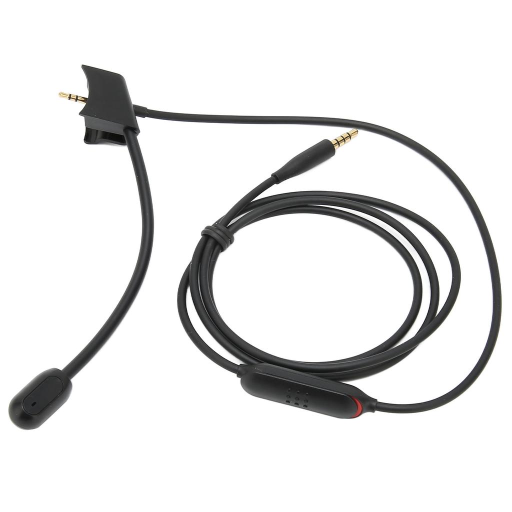 Cable Boom Microphone Noise Reduction Microphone Audio Cable with Mute Control for QC35 QC35 II Gaming Headsets