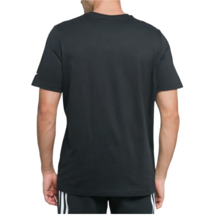 adidas T-shirt à Manches Courtes Respirant à Grand Logo Trèfle Classique Originals Homme Hauts Noir H35647