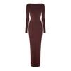 Ward Womens/Ladies Sculpt Polyester Square Neck Maxi Dress