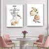 But First Coffee Arabica Kitchen Asthetic Wall Art Canvas Painting Nordic Posters & Prints Wall Pictures For Coffee Bar Decor