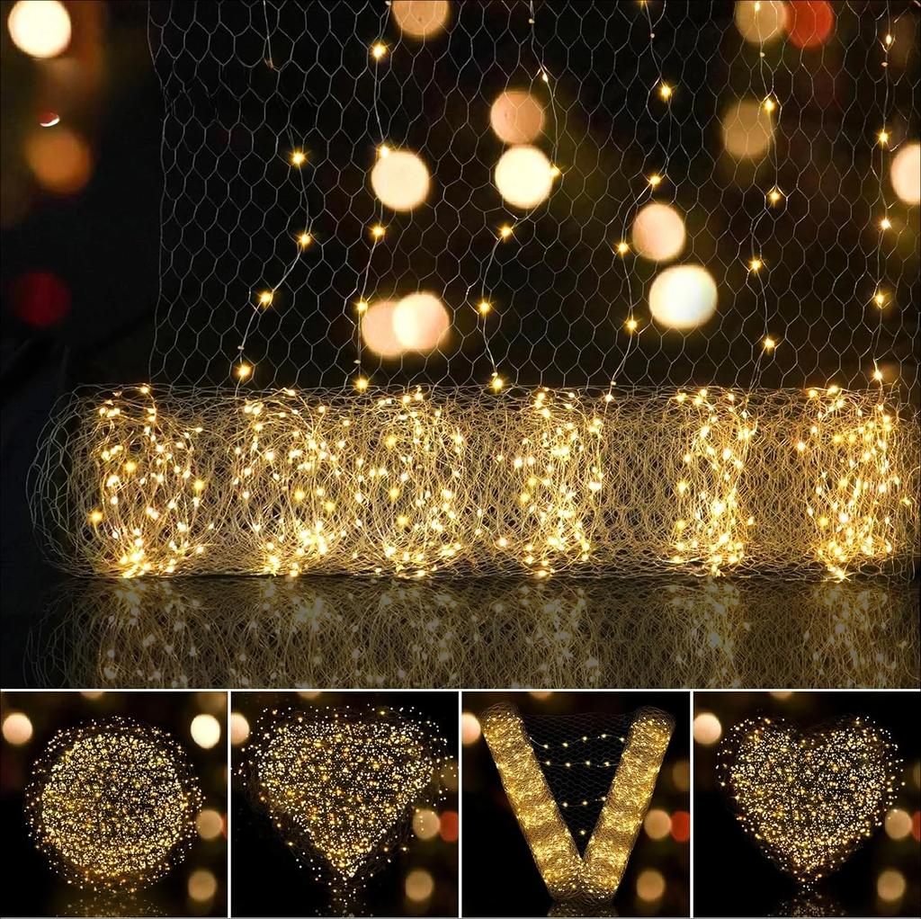 1x10meters LED Decoration Christmas Fairy Lights Outdoor Garden Street Party Wedding Ceilling Background Star Night Light Net