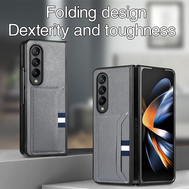 Drop Schutz Präzise Ausschnitt Klapp Fall Für Samsung Galaxy Z Fold 4 Fold4 Fold3 Fold2 Fold 2 3 5g Karte Slot Telefon Tasche Coque