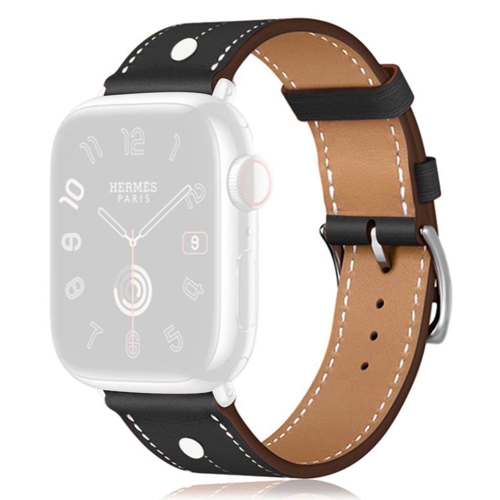 KALEBOL For Apple Watch 10 46mm/Ultra 2/Ultra 49mm/9 8 7 45mm/SE (2023) SE (2022) SE 6 5 4 44mm/3 2 1 42mm Genuine Cow Leather Watch Strap