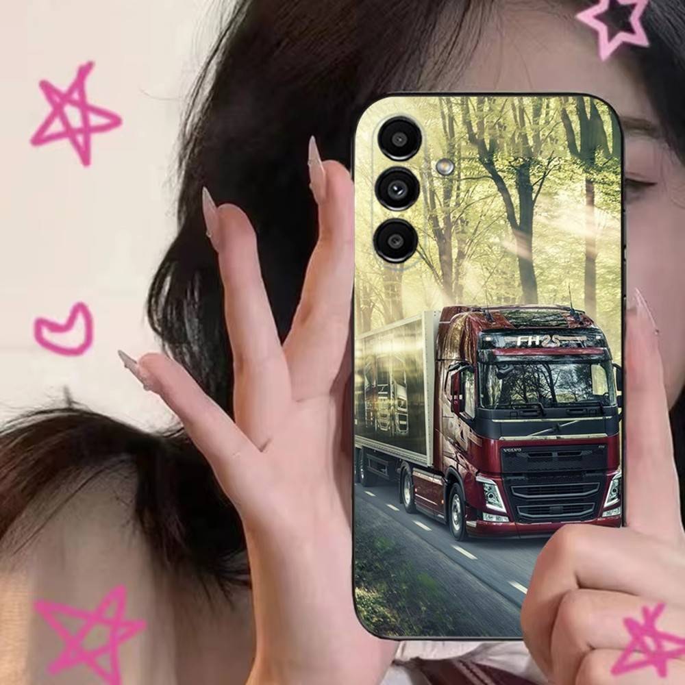 Car V-Volvo-s-Trucks Phone Case For Samsung S24,S21,S22,S23,S30,Ultra,S20,Plus,Fe,Lite,Note,10,9,5G Black Soft Cover