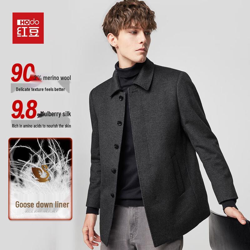 

Hodo Men s Winter Wool Coat with Goose Down Liner L 175/92A