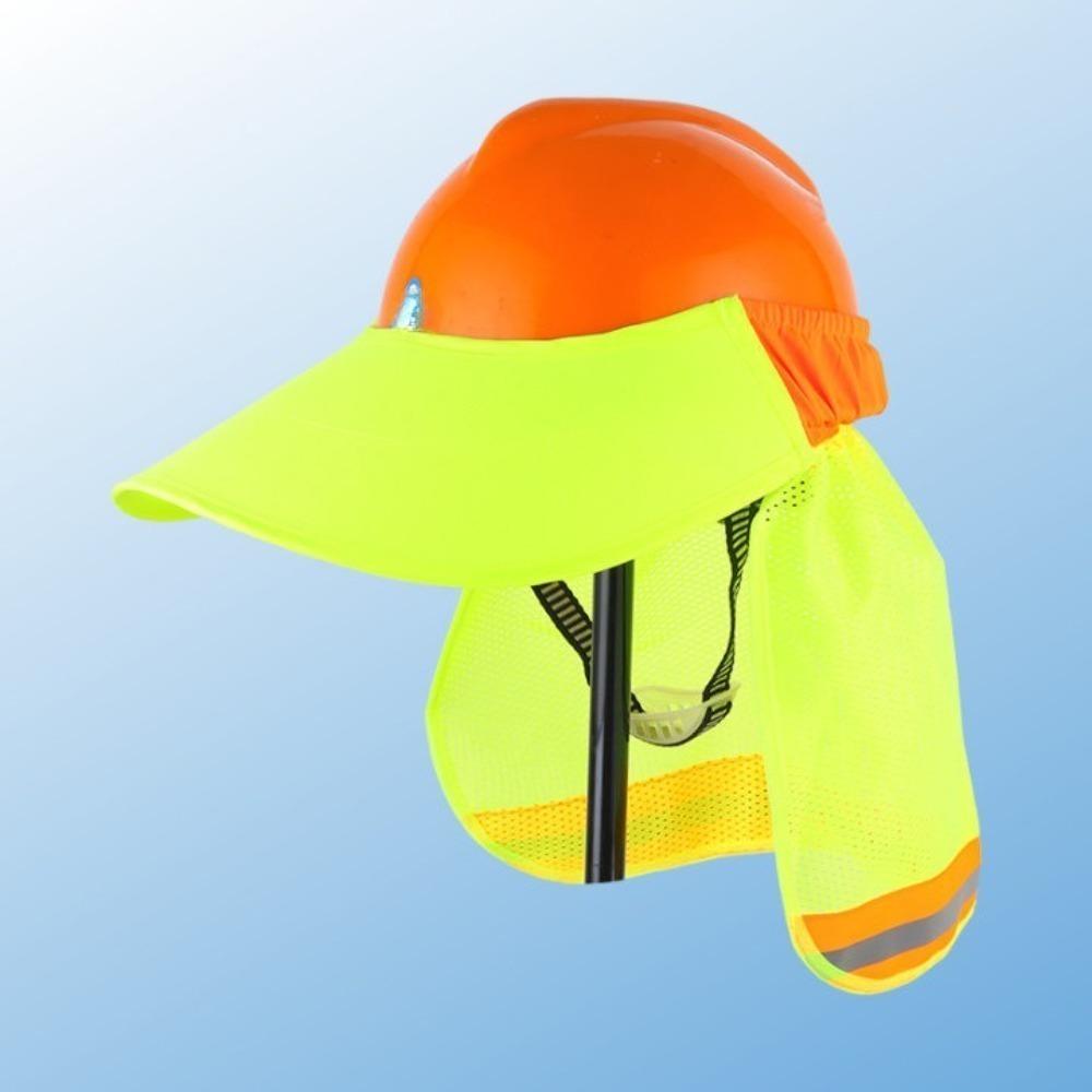

New Reflective Mesh Reflective Cap Anti-UV Breathable Beach Hat Neck Protection Shawl Universal Visor Unisex
