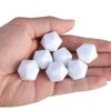 7 Pezzi Dadi Vuoti Bianchi 20mm Dadi Acrilici con Superfici Lisce Dadi a 20 Facce per Giochi da Tavolo e Insegnamento Facili da Usare