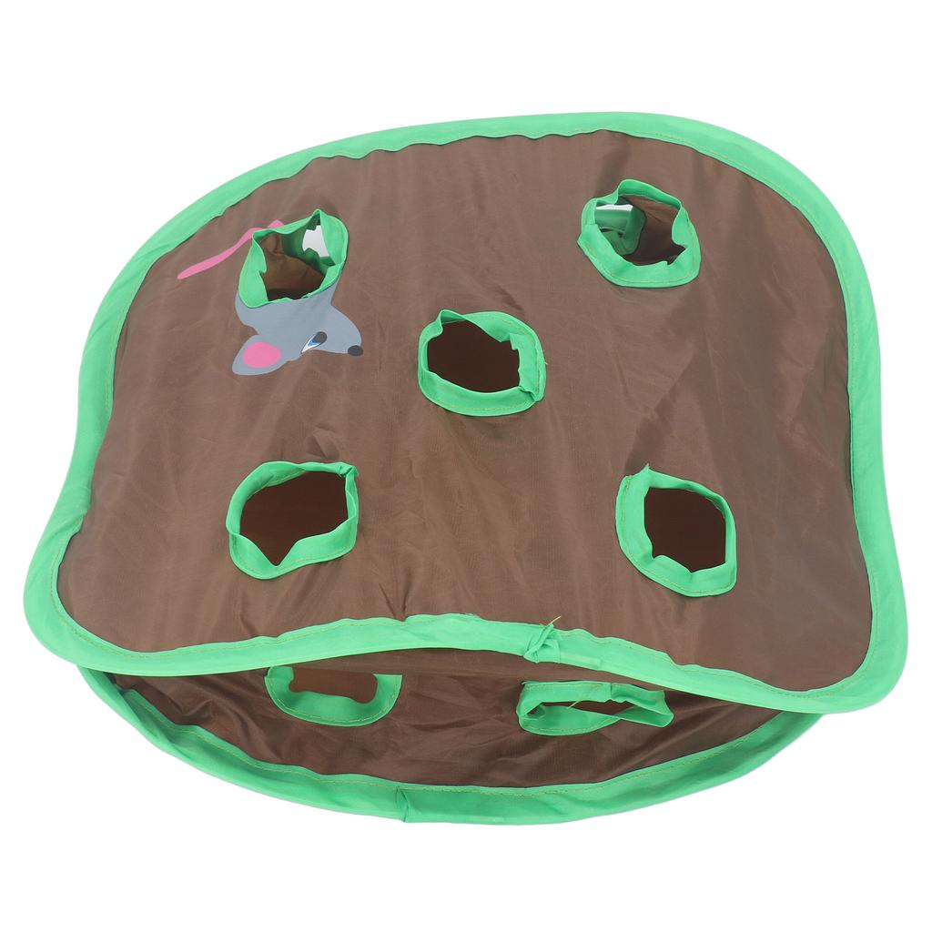 9 Hål Katt Leksak Katt Interaktiv Tunnel Leksak Rolig Mus Jakt Leksak Hopfällbar Pussel Träningsleksak