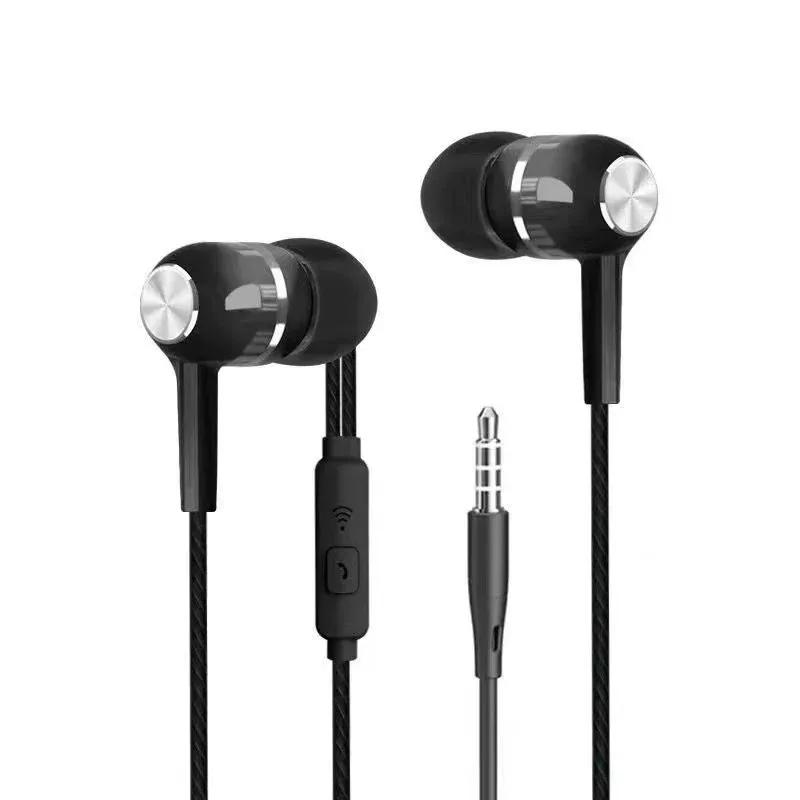 1/2/3/4Pcs Universal 3.5mm Wired Headphones Sport Earbuds with Bass Phone Earphones Stereo Headset with Mic Volume Control