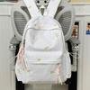 Backpack with Embroidered Bow Pattern for Teenage Girls Daily Use Cute Kawaii Style